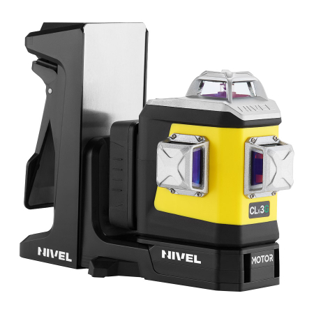 Nivel System CLx3G MOTOR + statyw SJJ-M1 EX – zmotoryzowany laser krzyżowy zielony 3 × 360° 3D Bluetooth